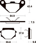TECNI BRAKE PADS MO192 SINTER METAL