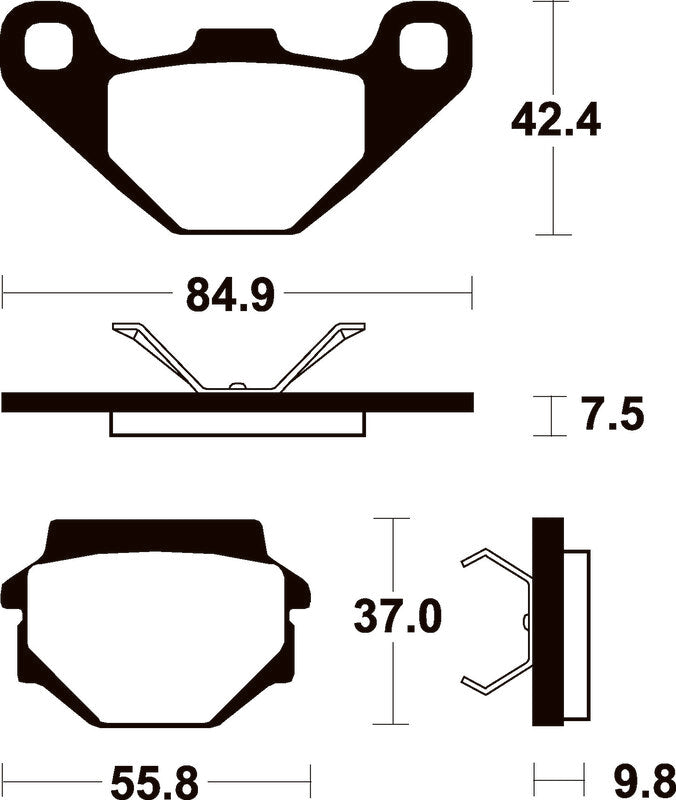 TECNI BRAKE PADS MO192 SINTER METAL