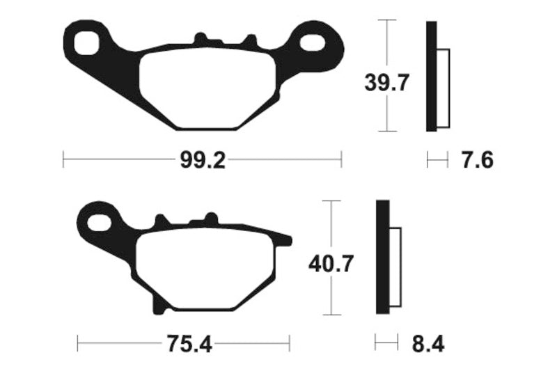 TECNI BRAKE PADS MO202 SINTER METAL
