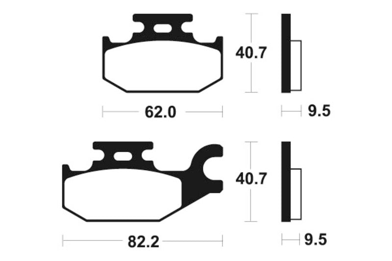 TECNI BRAKE PADS MO254 SINTER METAL