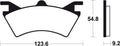 TECNI BRAKE PADS MO257 SINTER METAL