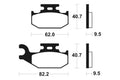 TECNI BRAKE PADS MO267 SINTER METAL