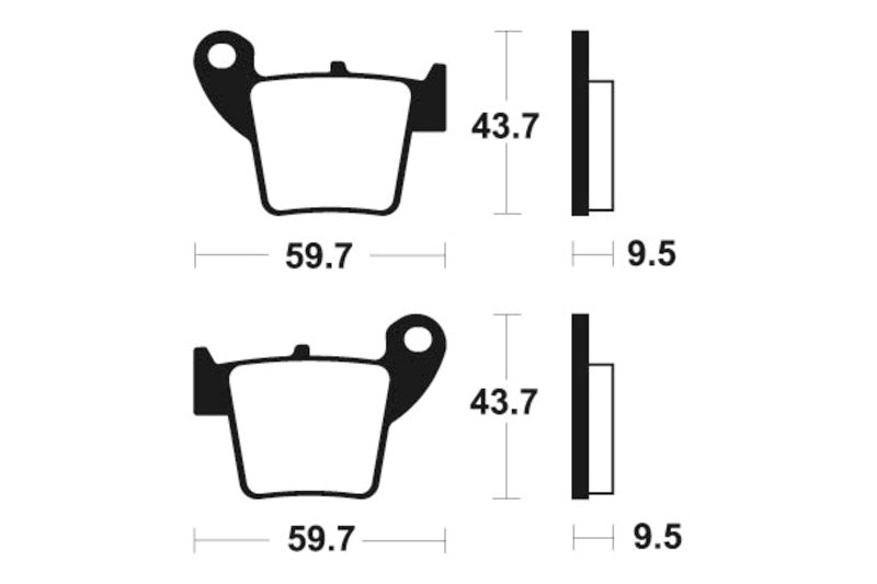 TECNI BRAKE PADS MO277 SINTER METAL