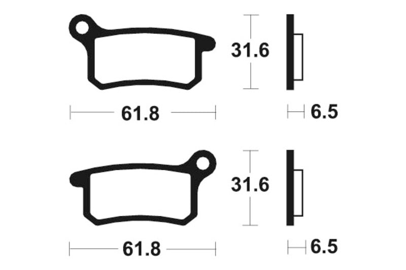 TECNI BRAKE PADS MO283 SINTER METAL