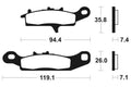 TECNI BRAKE PADS MO301 SINTER METAL