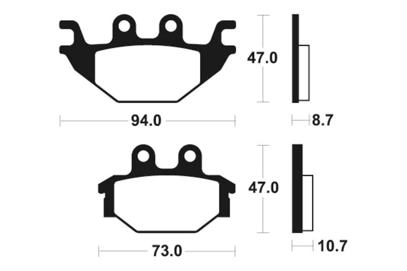 TECNI BRAKE PADS MO310 SINTER METAL
