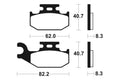 TECNI BRAKE PADS MO336 SINTER METAL