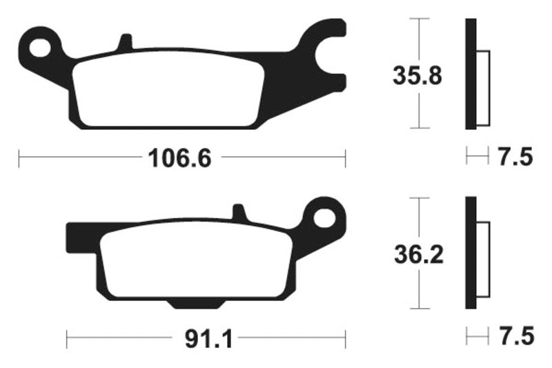 TECNI BRAKE PADS MO350 SINTER METAL