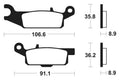TECNI BRAKE PADS MO351 SINTER METAL