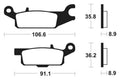 TECNI BRAKE PADS MO352 SINTER METAL
