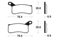 TECNI BRAKE PADS MO366 SINTER METAL