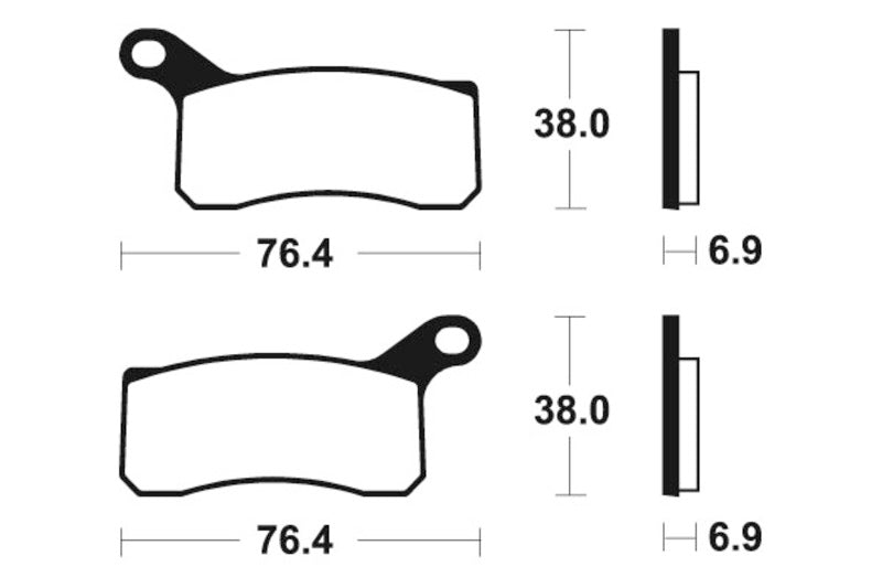 TECNI BRAKE PADS MO366 SINTER METAL