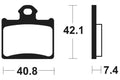 TECNI BRAKE PADS MO372 SINTER METAL