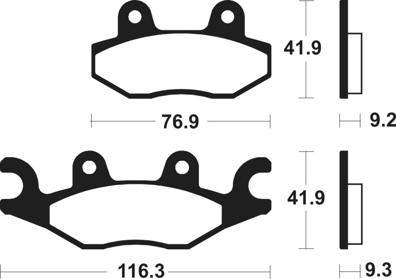 TECNI BRAKE PADS MO378 SINTER METAL