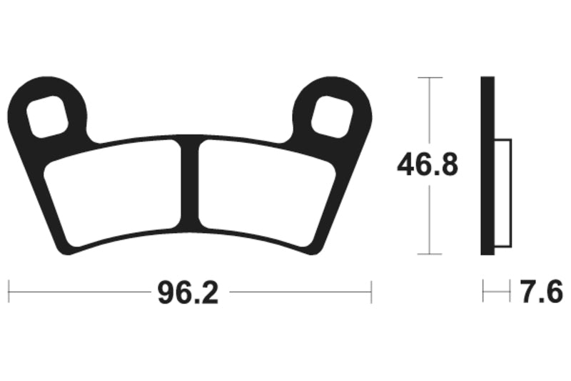 TECNI BRAKE PADS MO398 SINTER METAL