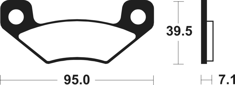 TECNI BRAKE PADS MO408 SINTER METAL