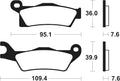 TECNI BRAKE PADS MO410 SINTER METAL