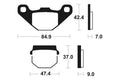 TECNI BRAKE PADS MO44 SINTER METAL