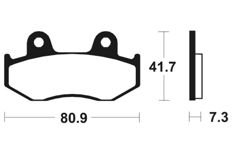 TECNI BRAKE PADS MO58 SINTER METAL