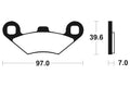 TECNI BRAKE PADS MOA216 SINTER METAL