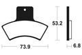 TECNI BRAKE PADS MOA255 SINTER METAL