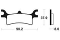 TECNI BRAKE PADS MOA287 SINTER METAL