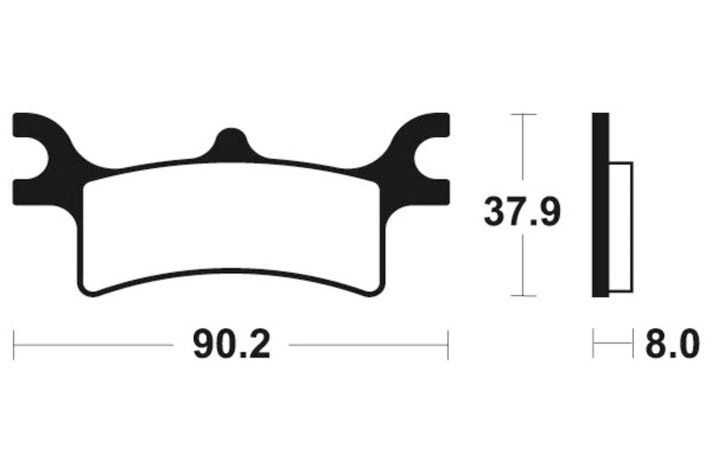 TECNI BRAKE PADS MOA287 SINTER METAL