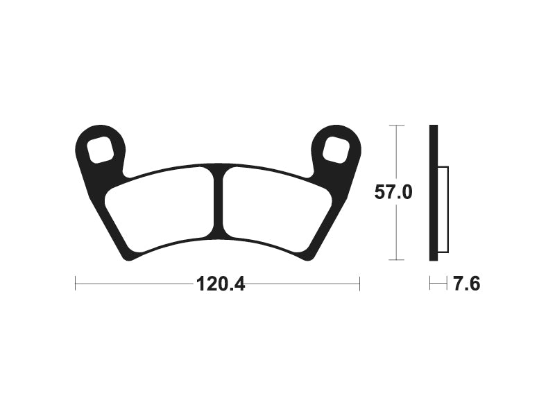 TECNI BRAKE PADS MOA397 SINTER METAL