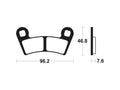 TECNI BRAKE PADS MOA398 SINTER METAL