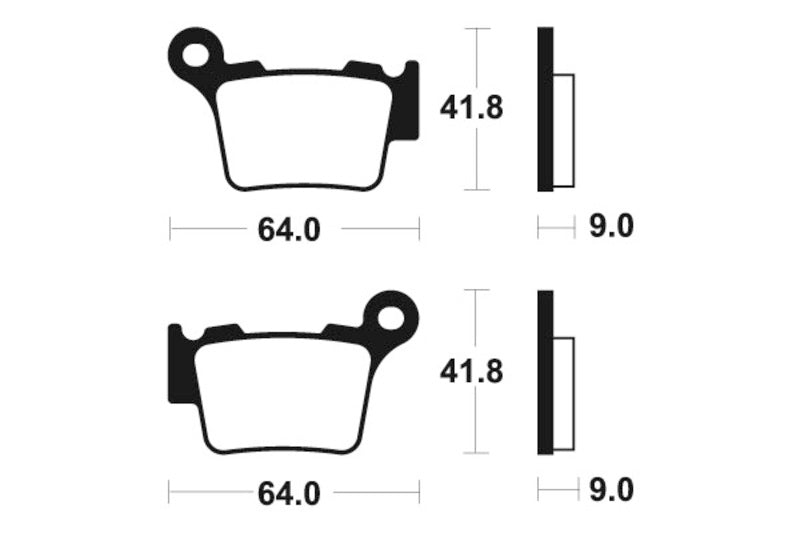 TECNI BRAKE PADS MOR291 SINTER METAL