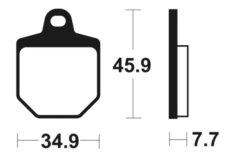 TECNI BRAKE PADS MOR343 SINTER METAL
