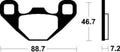 TECNI BRAKE PADS MOR406 SINTER METAL