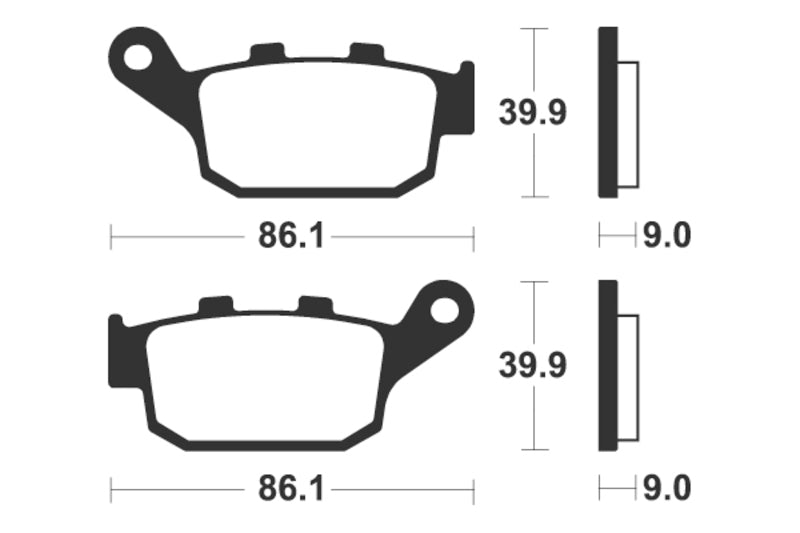 TECNI BRAKE PADS MR 381 SINTER METAL