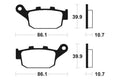 TECNI BRAKE PADS MR114 SINTER METAL
