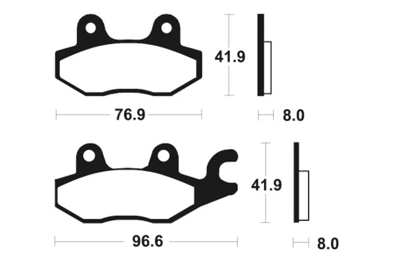 TECNI BRAKE PADS MR138 SINTER METAL