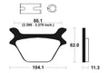 TECNI BRAKE PADS MR169 SINTER METAL