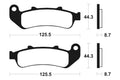 TECNI BRAKE PADS MR185 SINTER METAL