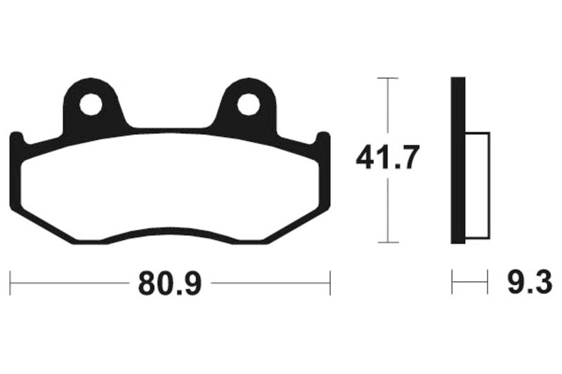 TECNI BRAKE PADS MR209 SINTER METAL