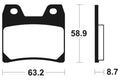 TECNI BRAKE PADS MR270 SINTER METAL