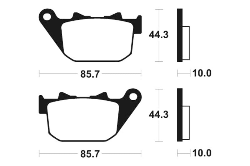 TECNI BRAKE PADS MR308 SINTER METAL