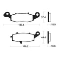 TECNI BRAKE PADS MR386 SINTER METAL