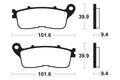 TECNI BRAKE PADS MR392 SINTER METAL