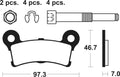 TECNI BRAKE PADS MR404 SINTER METAL