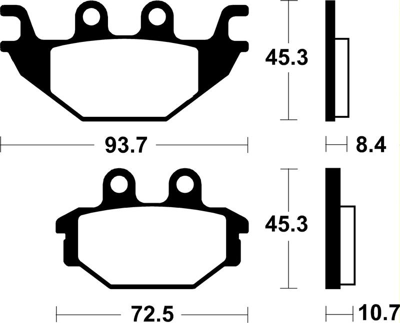 TECNI BRAKE PADS MR430 SINTER METAL