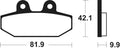 TECNI BRAKE PADS MR449 SINTER METAL