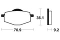 TECNI BRAKE PADS MR75 SINTER METAL