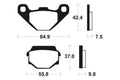 TECNI BRAKE PADS MR86 SINTER METAL