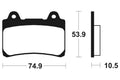 TECNI BRAKE PADS MR90 SINTER METAL