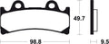 TECNI BRAKE PADS MRR183 SINTER METAL