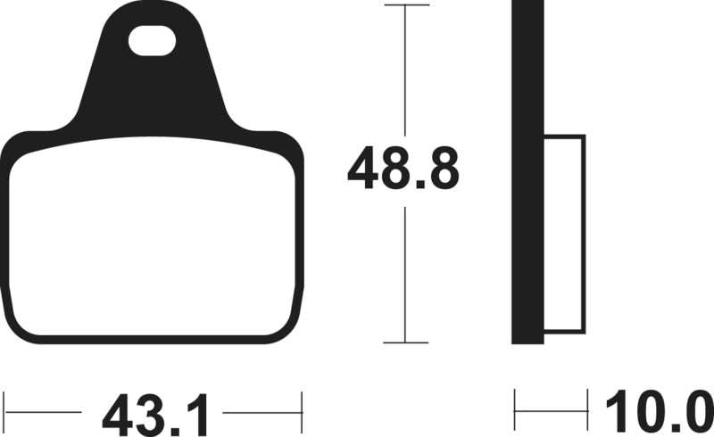 TECNI BRAKE PADS MSR305 SINTER METAL